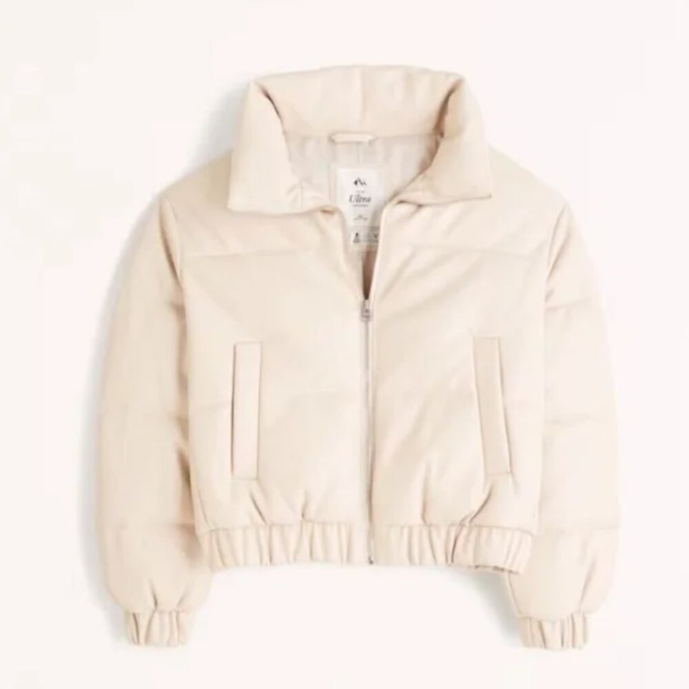 ABERCROMBIE NWT ULTRA CROPPED PUFFER JACKET